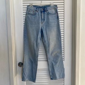 High-Rise Straight Denim Jeans